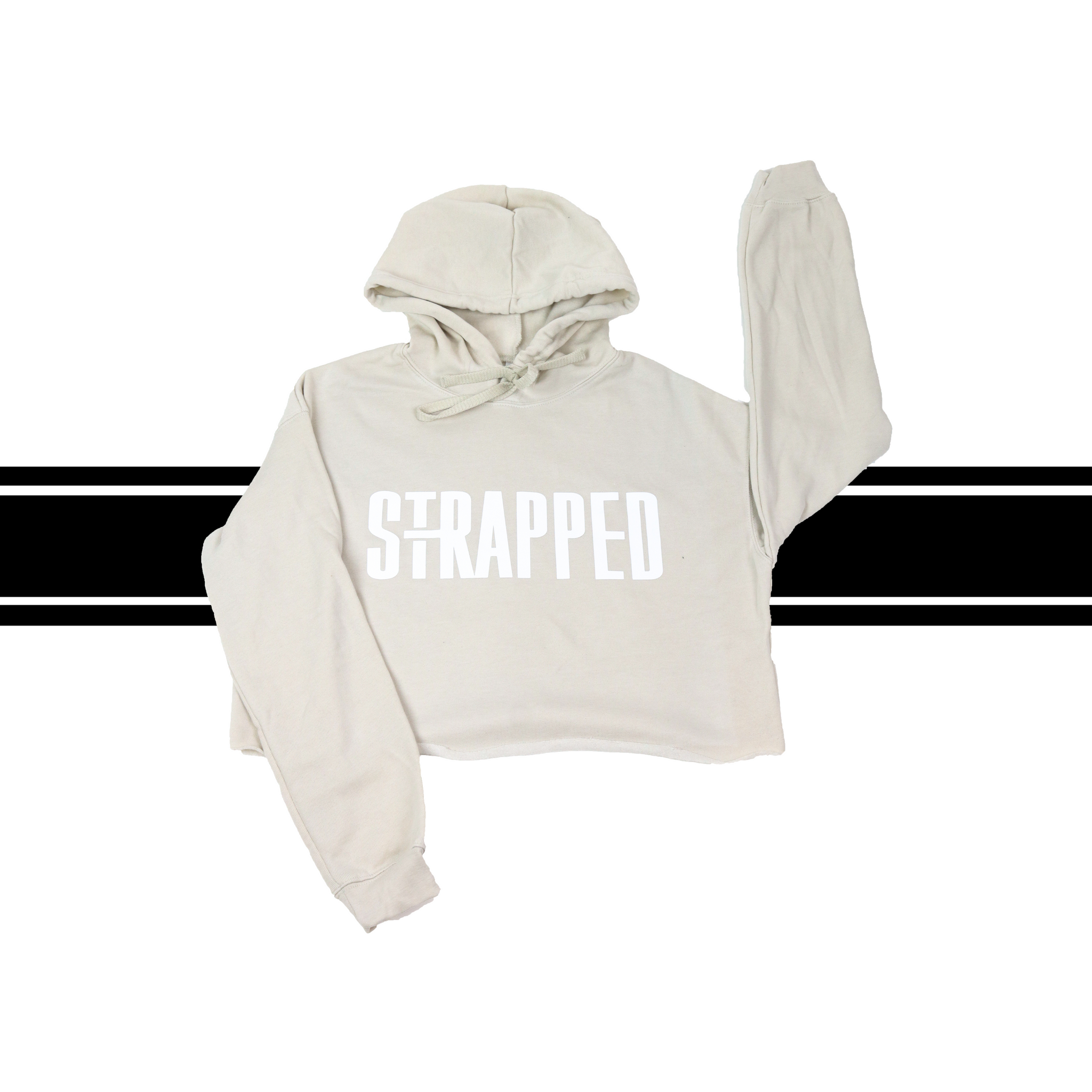 “Strapped” Cropped Hoodie