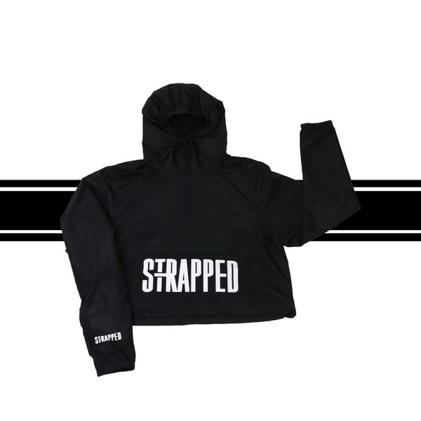 “Strapped” Cropped Windbreaker